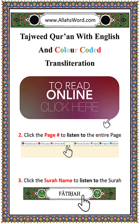 Tajweed Transliteration Quran